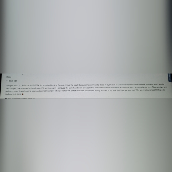 NWT LANDS END 3 in 1 coat/vest jacket  womens Coat  medium womens - Picture 12 of 16